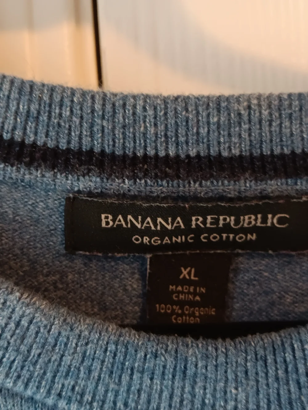 Banana Republic Men's Slate Blue Crewneck Sweater